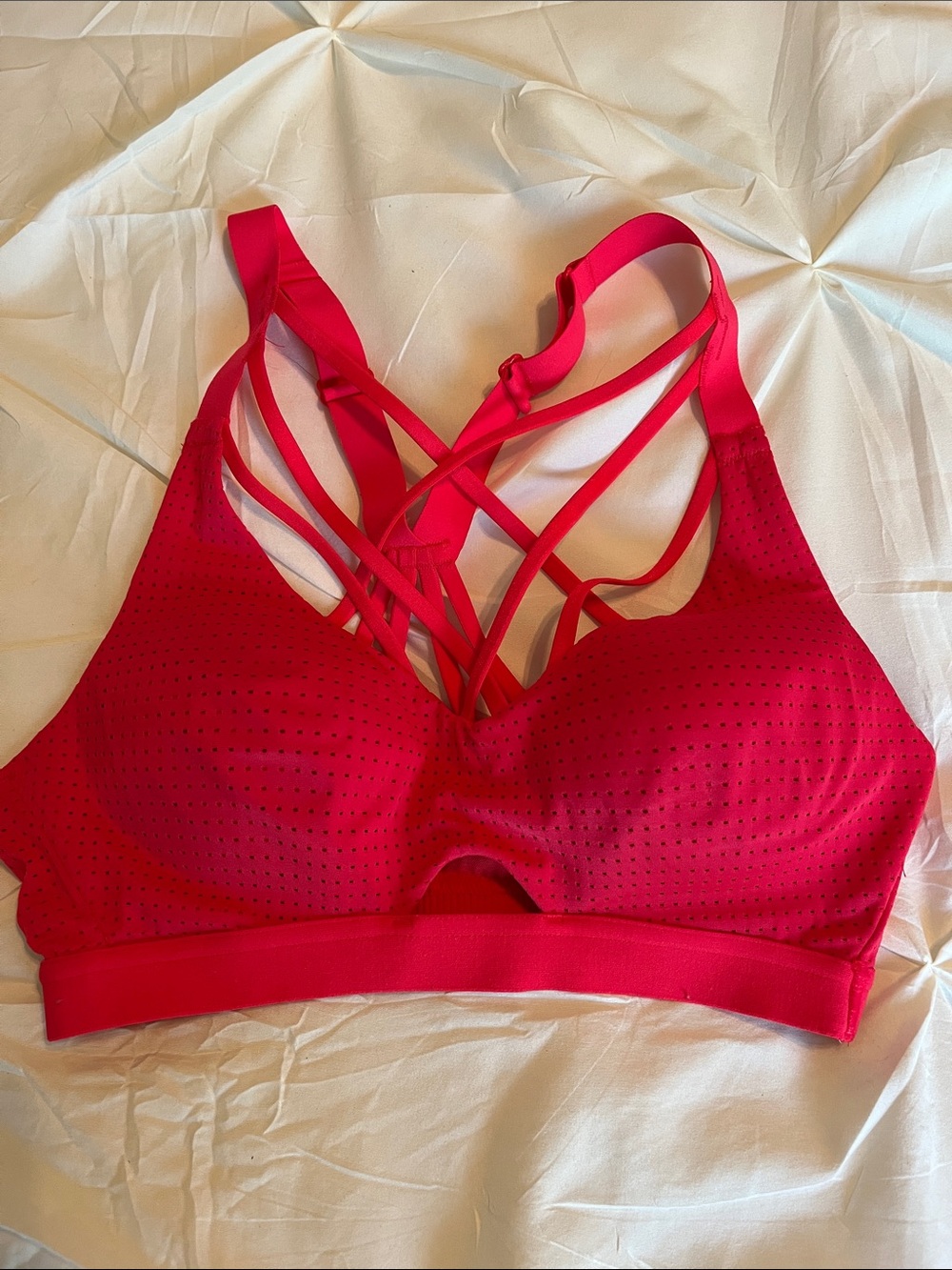 Victoria's Secret Strappy Wireless Bralette - Hot Pink